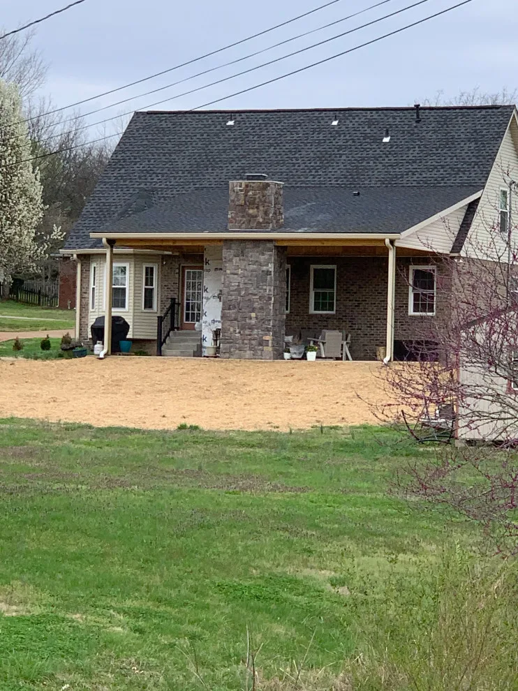 Patio with Fireplace and Shed Roof by Epoch Construction LLC - Photo 9