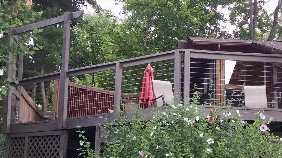 Silver Lake Ohio Lake House Deck Renovation - Cable Railing by LUX Materials - Photo 7