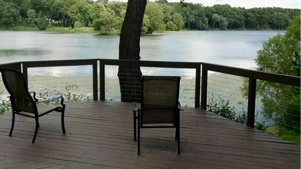 Silver Lake Ohio Lake House Deck Renovation - Cable Railing by LUX Materials - Photo 6
