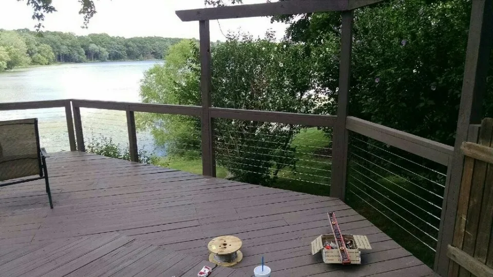 Silver Lake Ohio Lake House Deck Renovation - Cable Railing by LUX Materials - Photo 3