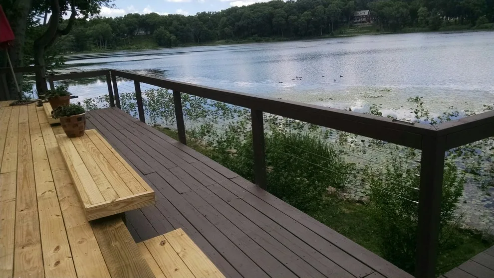 Silver Lake Ohio Lake House Deck Renovation - Cable Railing by LUX Materials - Photo 5