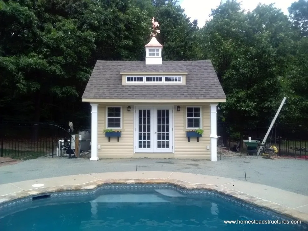 Metcalf Heritage Liberty Pool House 14x16 by Homestead Structures - Photo 2