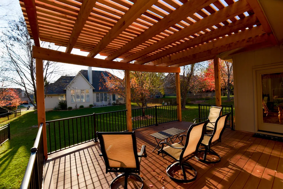 Modern Rounded Deck and Pergola by Creative Concepts & Design, LLC - Photo 2