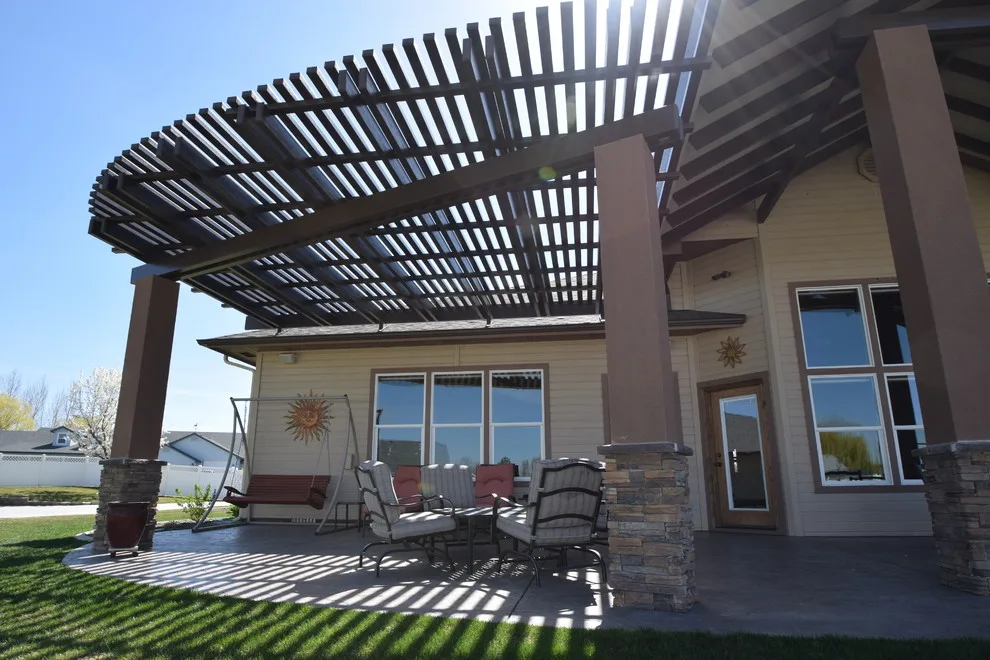 Gabled Solid Patio Cover with Pergola by Covertech - Photo 3