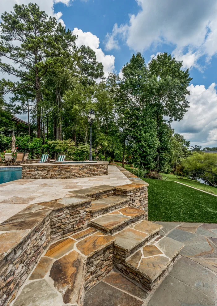 Travertine Pool Deck and Retaining Structures by The Stone Man - Photo 3