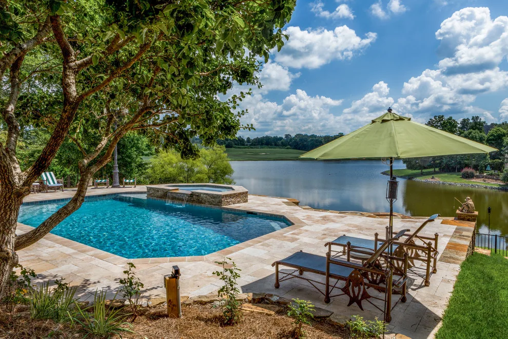Travertine Pool Deck and Retaining Structures by The Stone Man - Photo 13