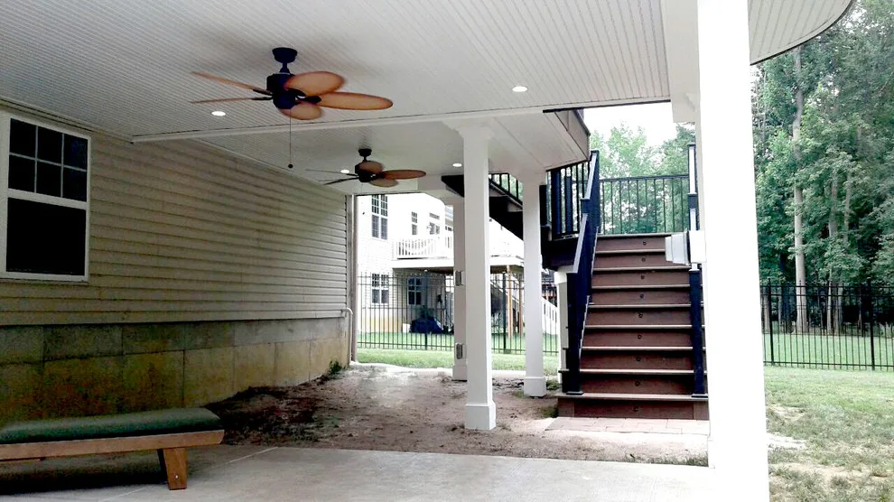 Steel deck framework with drainage system by Miles Deck Construction - Photo 2