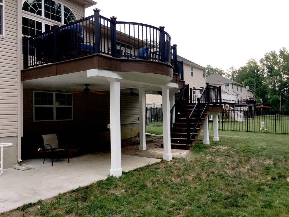 Steel deck framework with drainage system by Miles Deck Construction - Photo 8