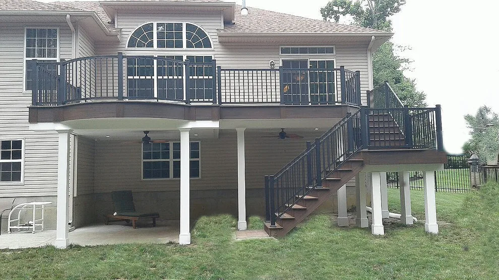 Steel deck framework with drainage system by Miles Deck Construction - Photo 4
