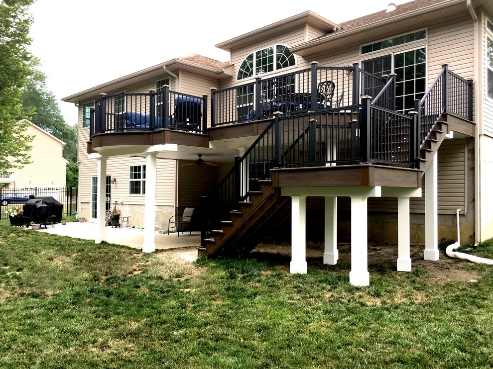Steel deck framework with drainage system by Miles Deck Construction - Photo 3