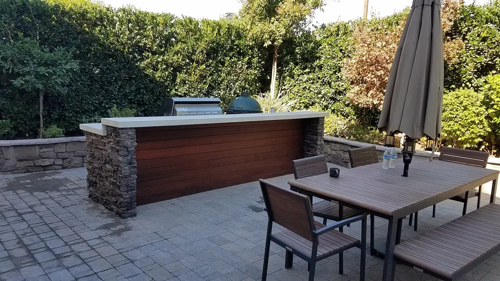 Stone and IPE Wood Grill Island by L.A. Custom Grill Islands - Photo 3