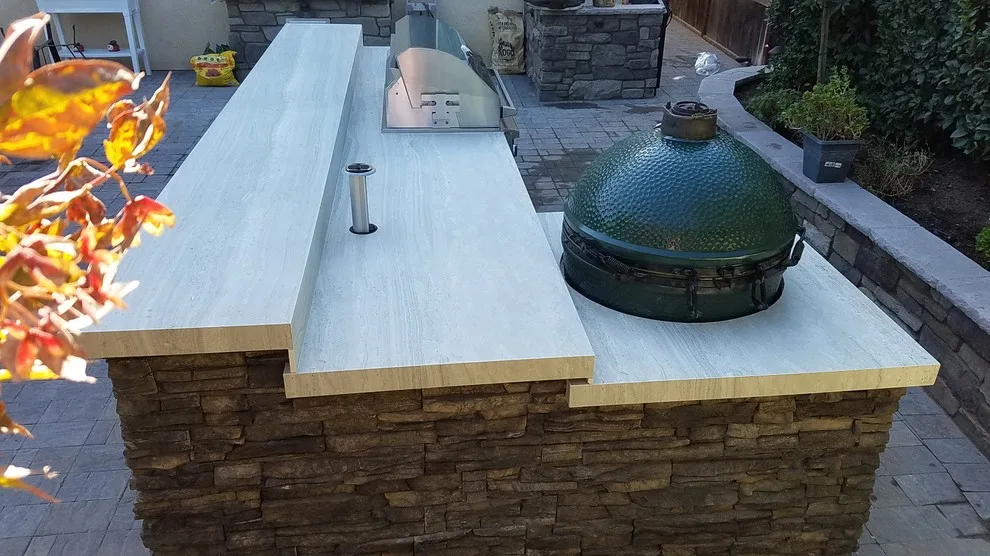 Stone and IPE Wood Grill Island by L.A. Custom Grill Islands - Photo 2