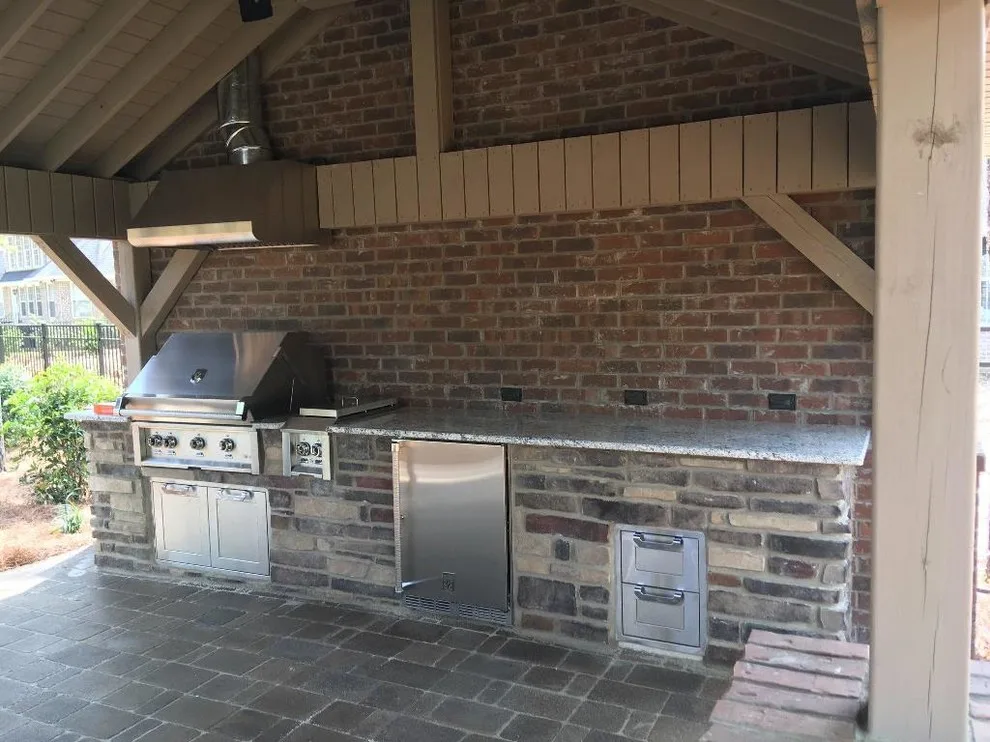 Covered Patio with Outdoor Kitchen in Sumter SC by Archadeck Of Central South Carolina - Photo 6