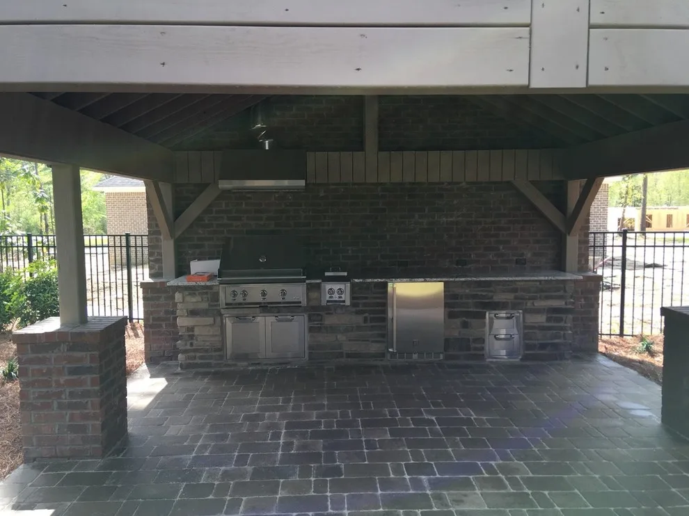 Covered Patio with Outdoor Kitchen in Sumter SC by Archadeck Of Central South Carolina - Photo 4