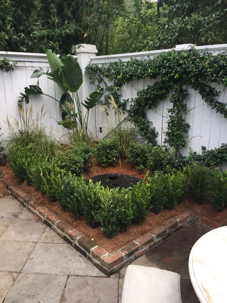 Peaceful Backyard Patio with Water Feature by Prados Landscapes LLC - Photo 5