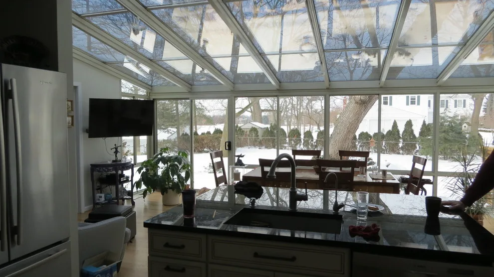 Sunroom Design for Living Room and Kitchen by Four Seasons Sunrooms Kitchen And Bath - Photo 14