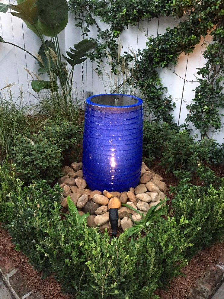 Peaceful Backyard Patio with Water Feature by Prados Landscapes LLC - Photo 2