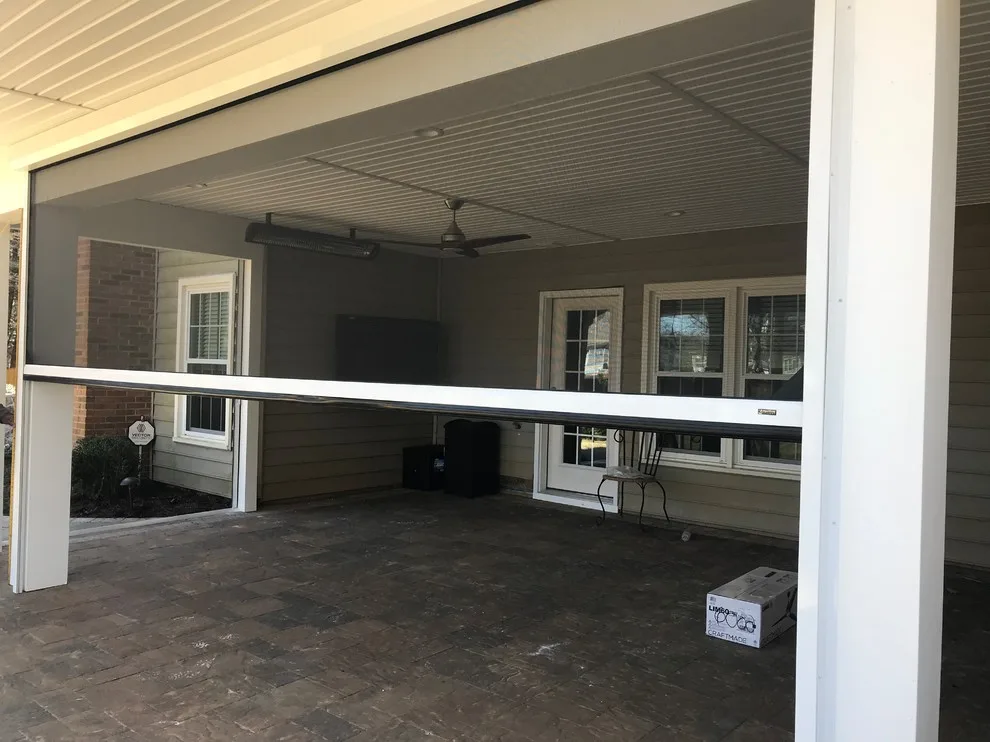 Motorized Surface-Mounted Insect Screen Project by Tri-State Retractable Screens - Photo 2