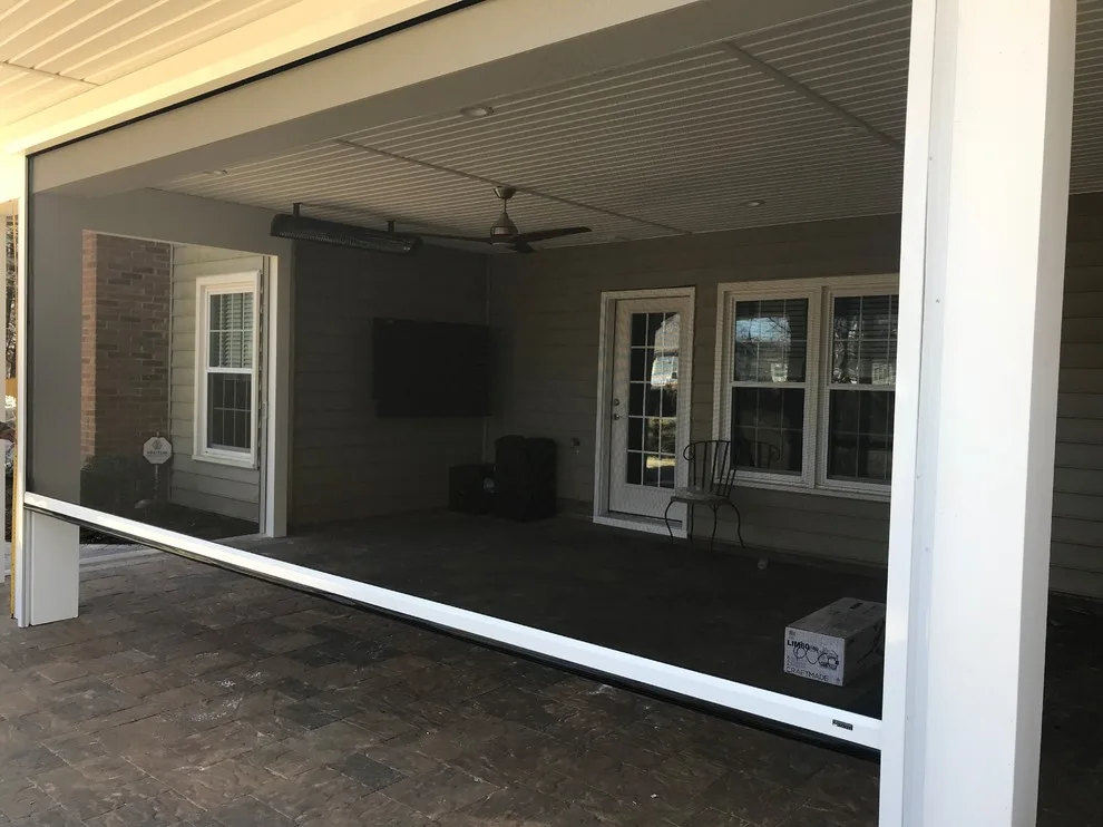 Motorized Surface-Mounted Insect Screen Project by Tri-State Retractable Screens - Photo 3