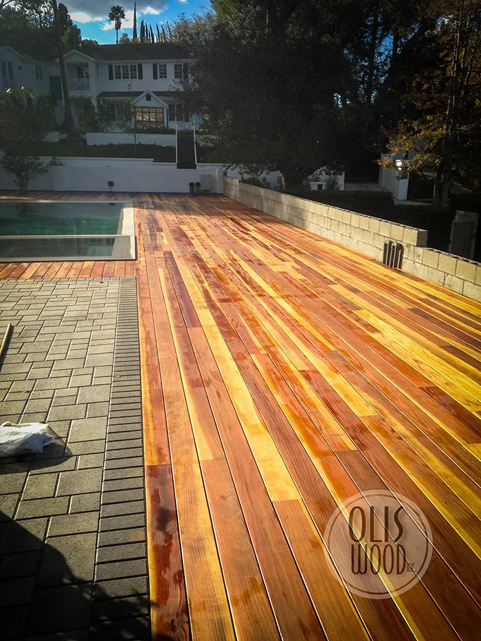 Tarzana Inset Wooden Pool Deck by Olis Wood Inc. - Photo 5