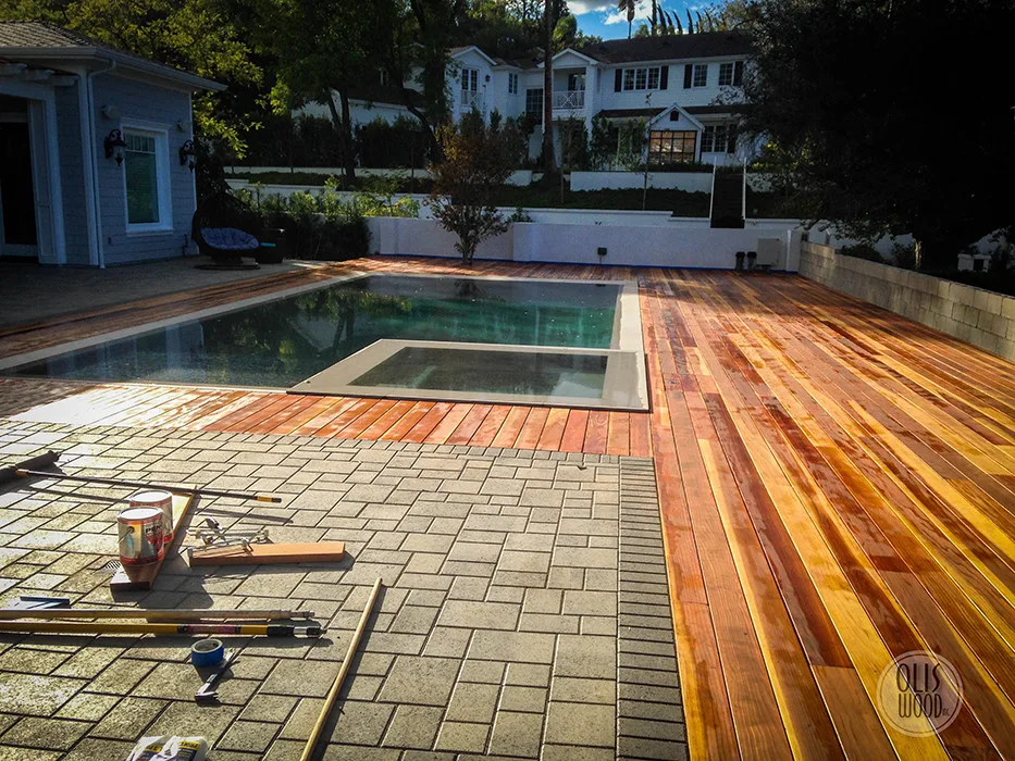 Tarzana Inset Wooden Pool Deck by Olis Wood Inc. - Photo 6