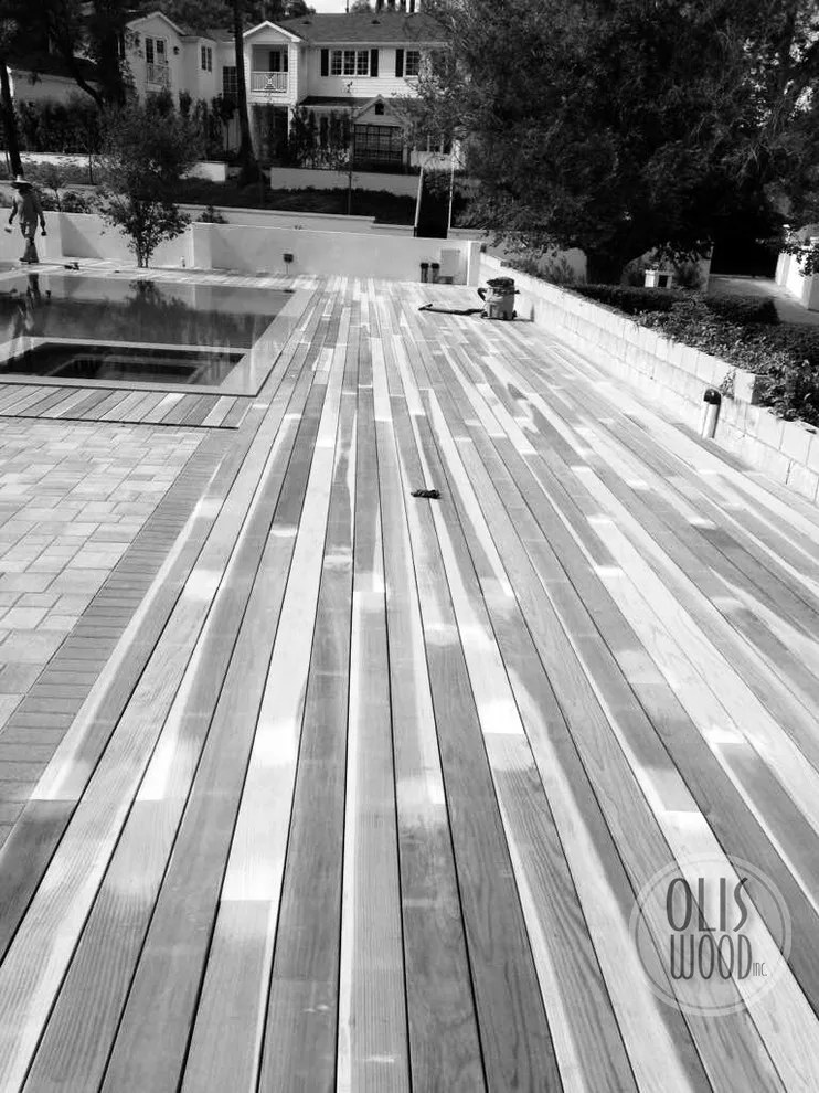 Tarzana Inset Wooden Pool Deck by Olis Wood Inc. - Photo 7