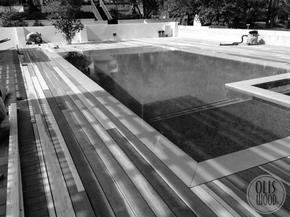 Tarzana Inset Wooden Pool Deck by Olis Wood Inc. - Photo 3