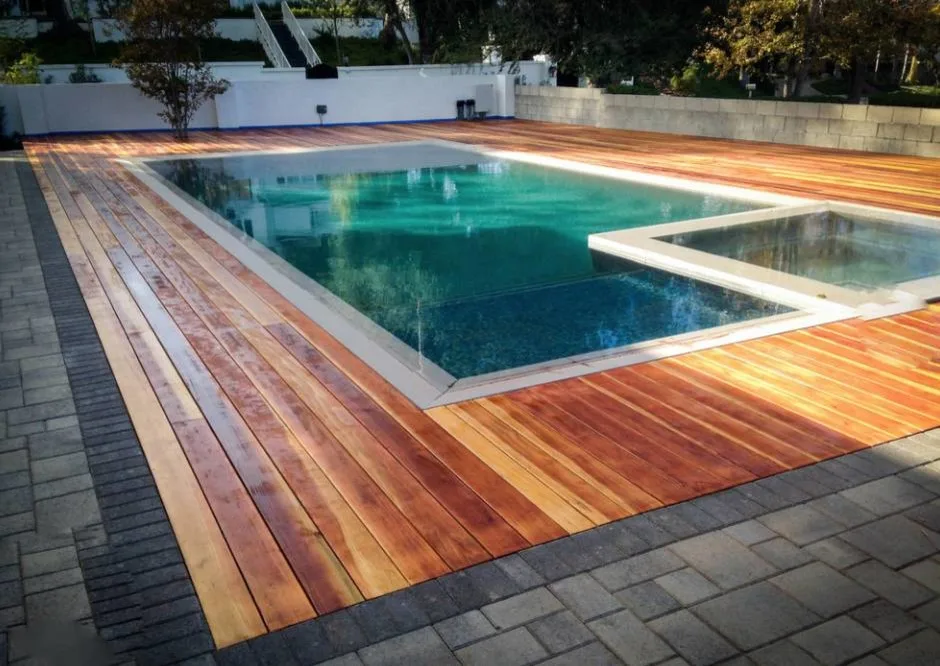 Tarzana Inset Wooden Pool Deck by Olis Wood Inc. - Photo 2