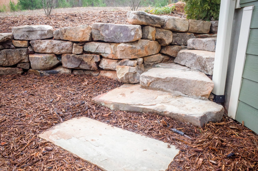 Natural Stone Wall/Stairs by Precision Landscape Management - Photo 2