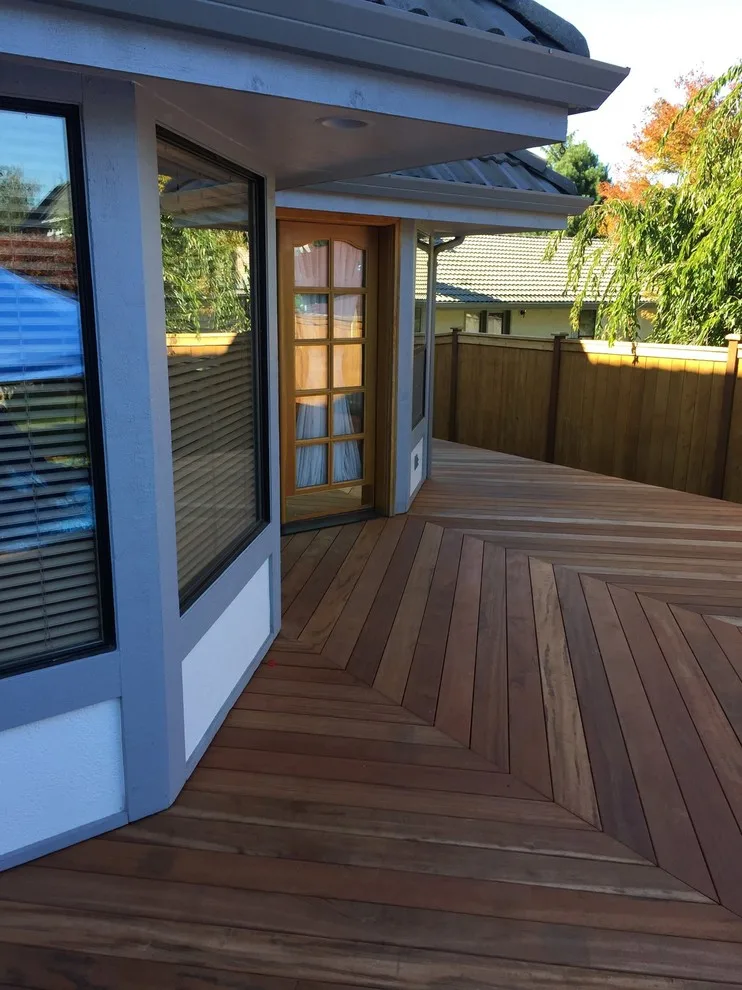 Tigerwood Deck Featuring an In-Ground Spa by Tight Knot Design Build LLC - Photo 3