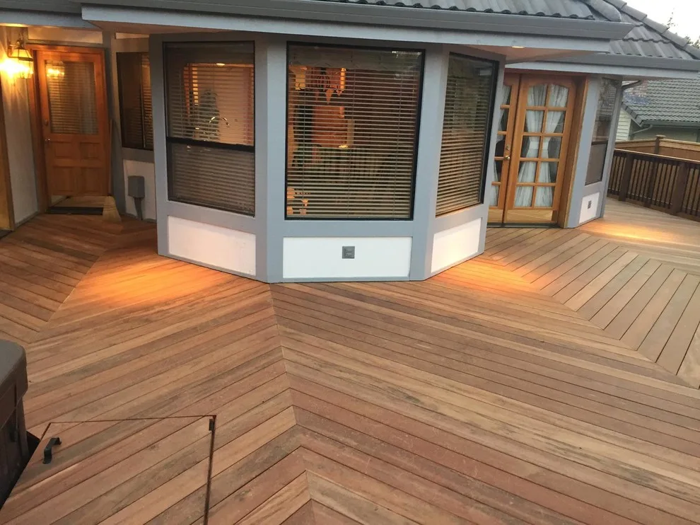 Tigerwood Deck Featuring an In-Ground Spa by Tight Knot Design Build LLC - Photo 4
