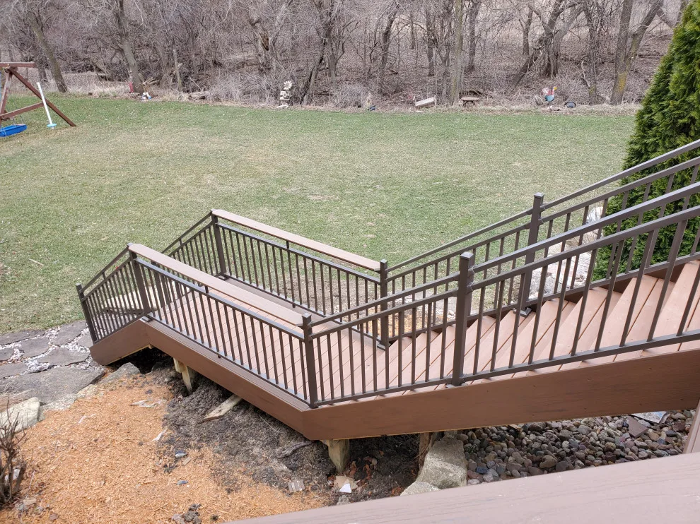 Antigua Gold Timbertech with Antique Palm by Deck & Drive Solutions - Photo 11
