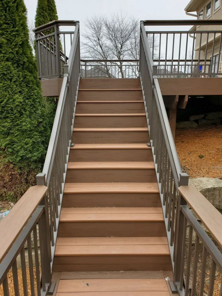 Antigua Gold Timbertech with Antique Palm by Deck & Drive Solutions - Photo 5