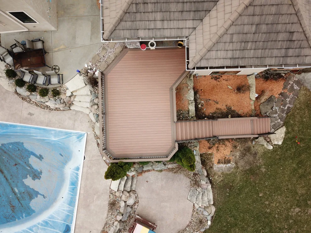 Antigua Gold Timbertech with Antique Palm by Deck & Drive Solutions - Photo 7