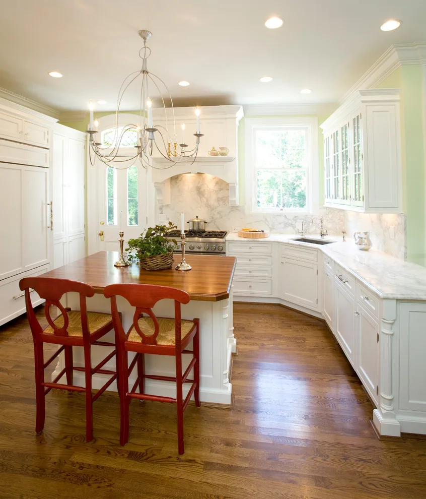 Classic White Cabinets with Marble Surfaces by Hyde Park Lumber & Design - Photo 4