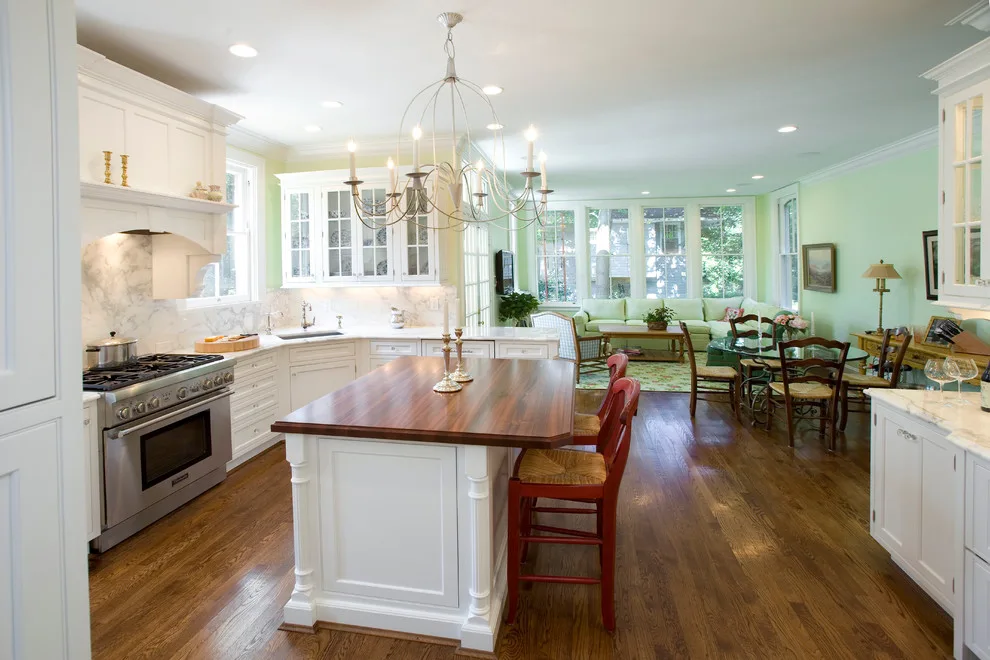 Classic White Cabinets with Marble Surfaces by Hyde Park Lumber & Design - Photo 3