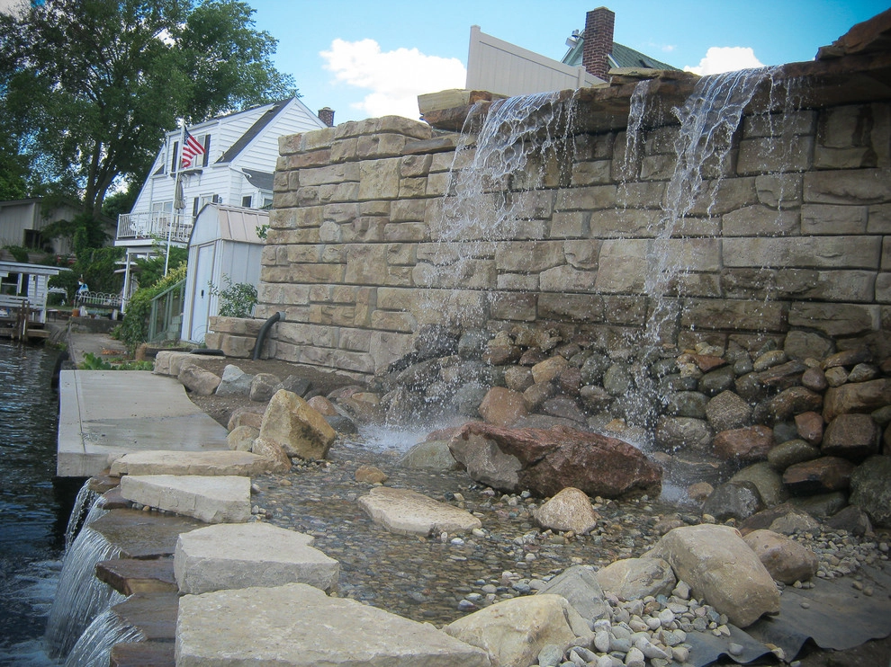 Riverfront Waterfall - Bergyl Property by Premiere Aquascapes - Photo 9