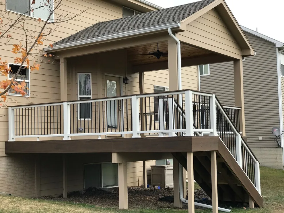 Waukee deck extension with a roof by Central Iowa Solutions, LLC West Des Moines, IA - Photo 3