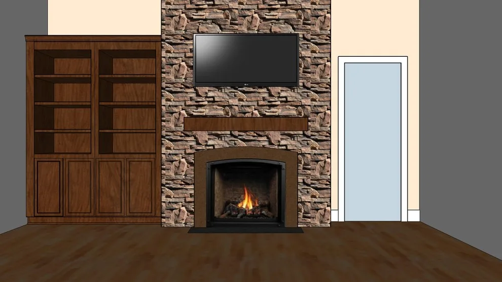 Waxhaw Bespoke Indoor Fireplace by Queen City Fireplace & Outdoor Living - Photo 2