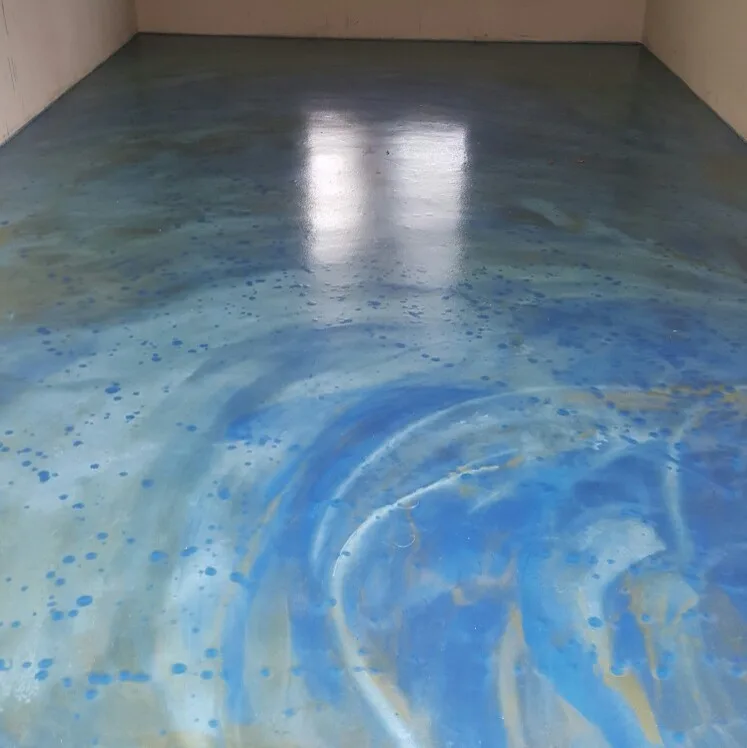 Metallic epoxy floor coatings by Designer Concrete - Photo 6
