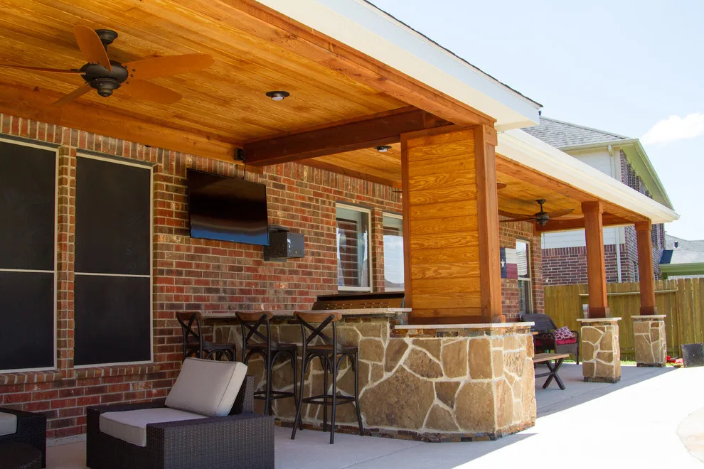 Charming Outdoor Cooking and Entertainment Area by HomeScapes - Photo 4