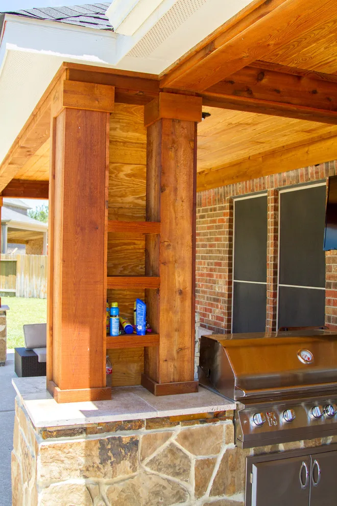 Charming Outdoor Cooking and Entertainment Area by HomeScapes - Photo 5