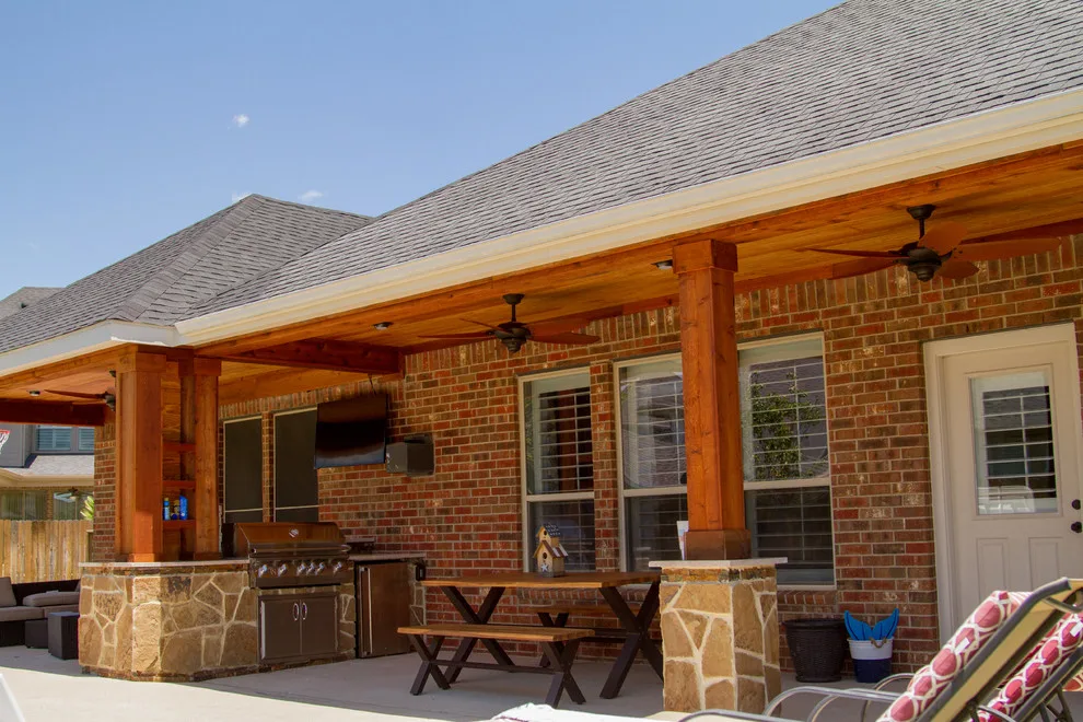 Charming Outdoor Cooking and Entertainment Area by HomeScapes - Photo 2