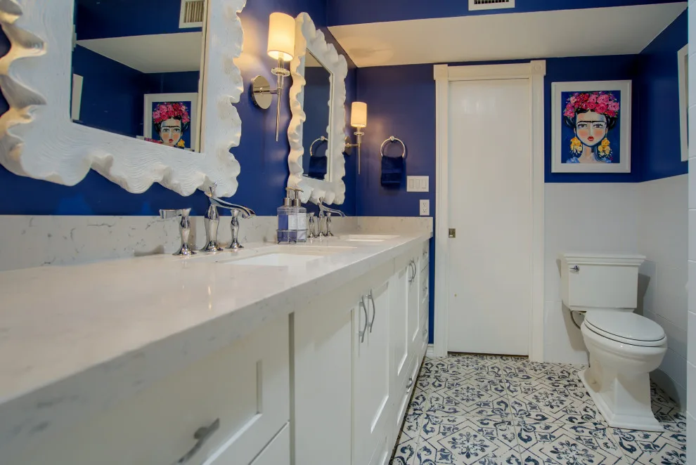 Mediterranean Bathroom in the Historic District by Southworth Interior Design - Photo 3