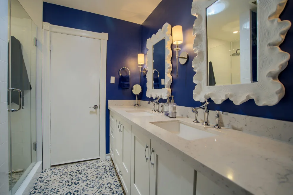 Mediterranean Bathroom in the Historic District by Southworth Interior Design - Photo 2