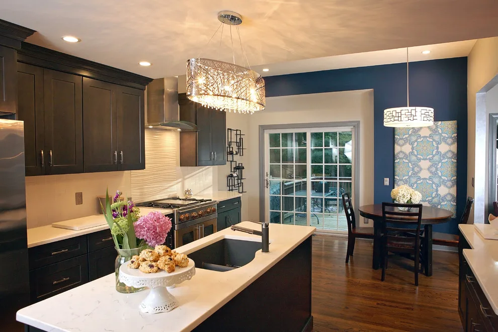 Open Plan Living Room and Kitchen by Starlily Design Studio LLC - Photo 18
