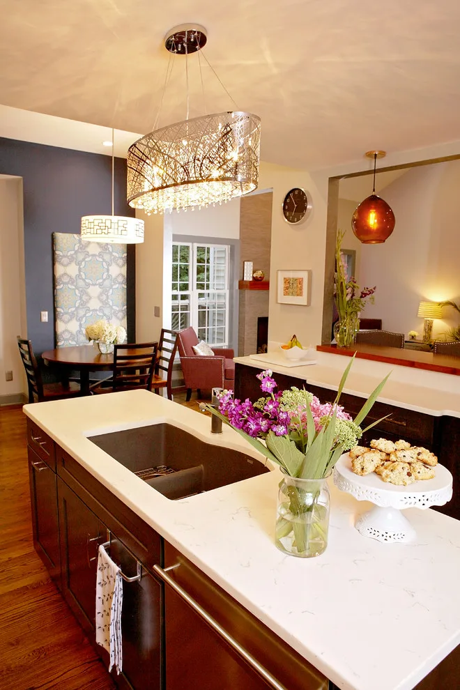 Open Plan Living Room and Kitchen by Starlily Design Studio LLC - Photo 6