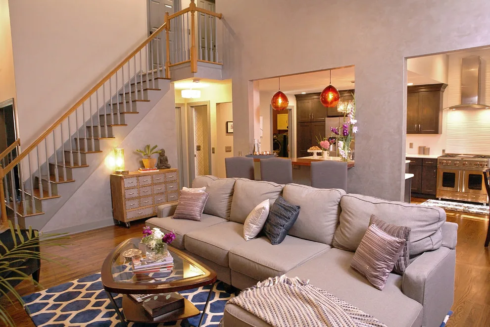 Open Plan Living Room and Kitchen by Starlily Design Studio LLC - Photo 3