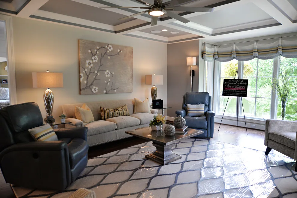 Transitional Style Formal Living Room 2016 by Lisa Lynn Designs Home Store & Design Studio - Photo 4