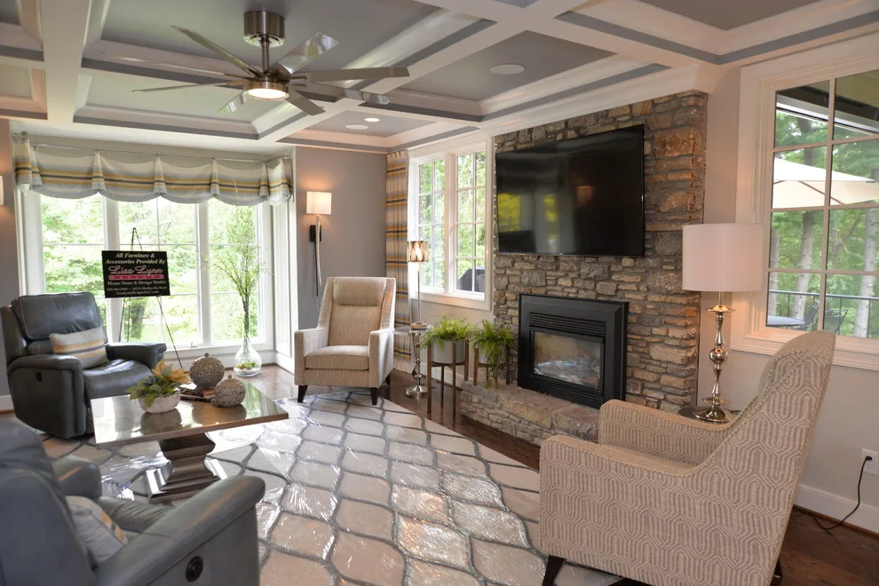 Transitional Style Formal Living Room 2016 by Lisa Lynn Designs Home Store & Design Studio - Photo 3